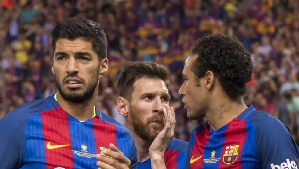 Suárez, Messi e Neymar nos tempos de Barcelona (IMAGO / AFLOSPORT)