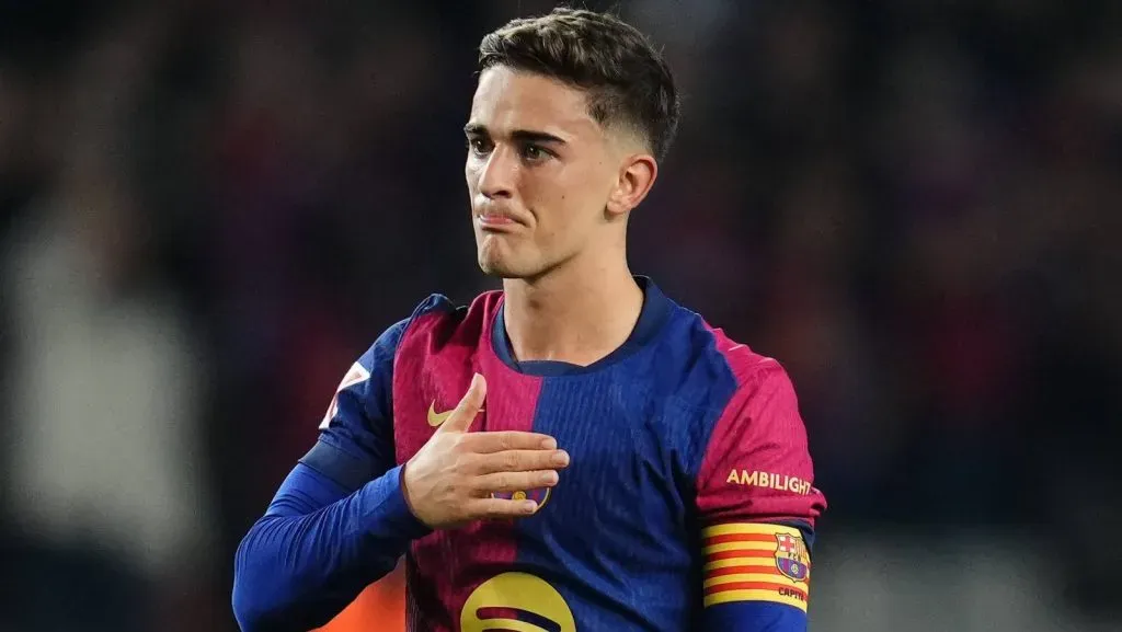 Gavi, do Barcelona, durante a partida da La Liga EA Sports entre Barcelona e Sevilla, realizada no Estádio Lluis Companys em 20 de outubro de 2024, em Barcelona, Espanha. (Foto: IMAGO / Pressinphoto)