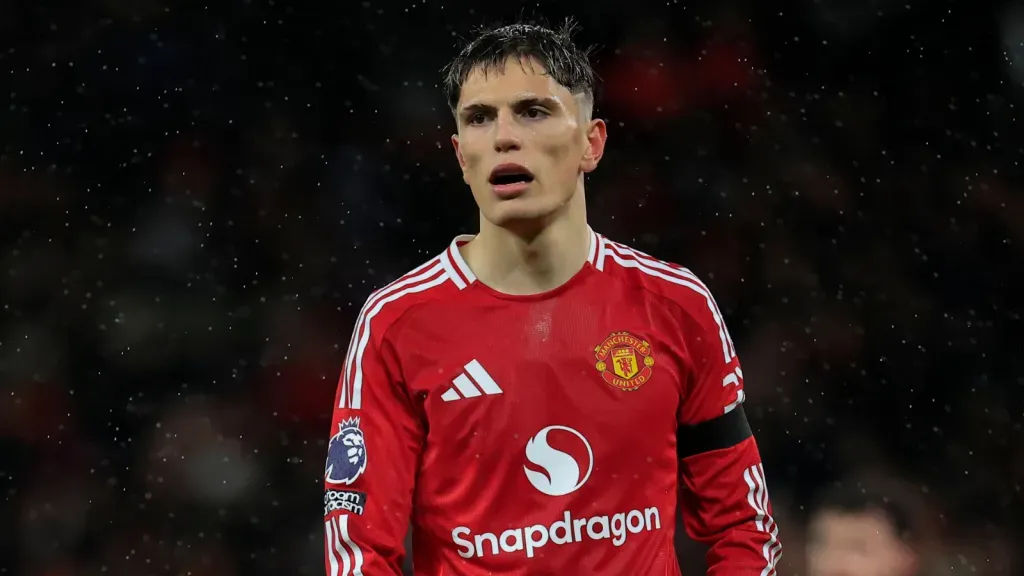 Alejandro Garnacho em jogo contra o Nottingham Forest (Foto: IMAGO / Pro Sports Images)