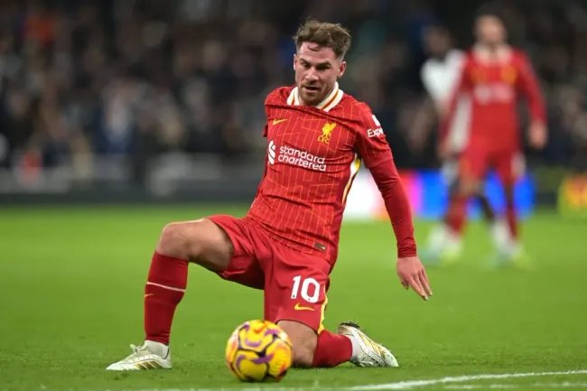 Mac Allister, do Liverpool, revela reunião que elenco teve após goleada contra o Tottenham. Foto: IMAGO / Martin Dalton