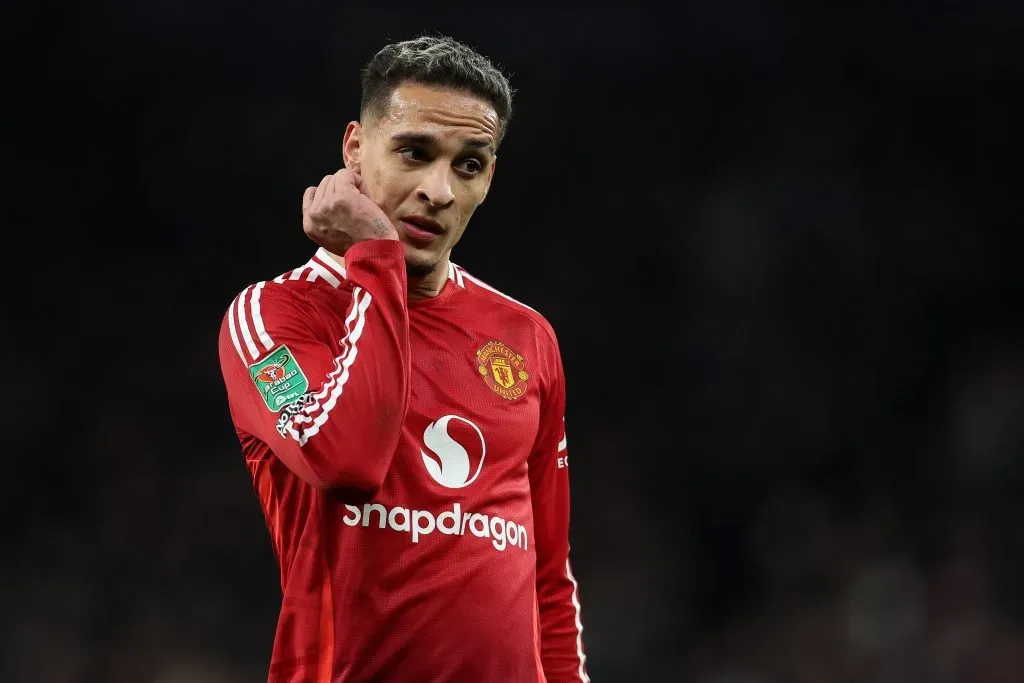 Antony tem sido muito criticado desde a sua chegada no Manchester United. Foto: IMAGO / Sportimage.