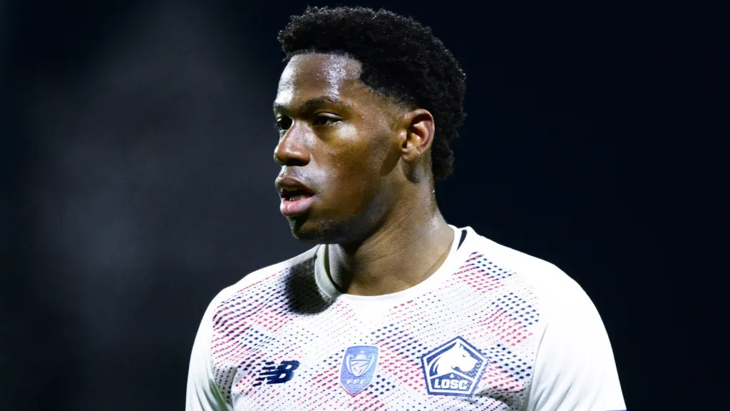 Jonathan David durante partida pelo Lille (Foto: IMAGO / PsnewZ)