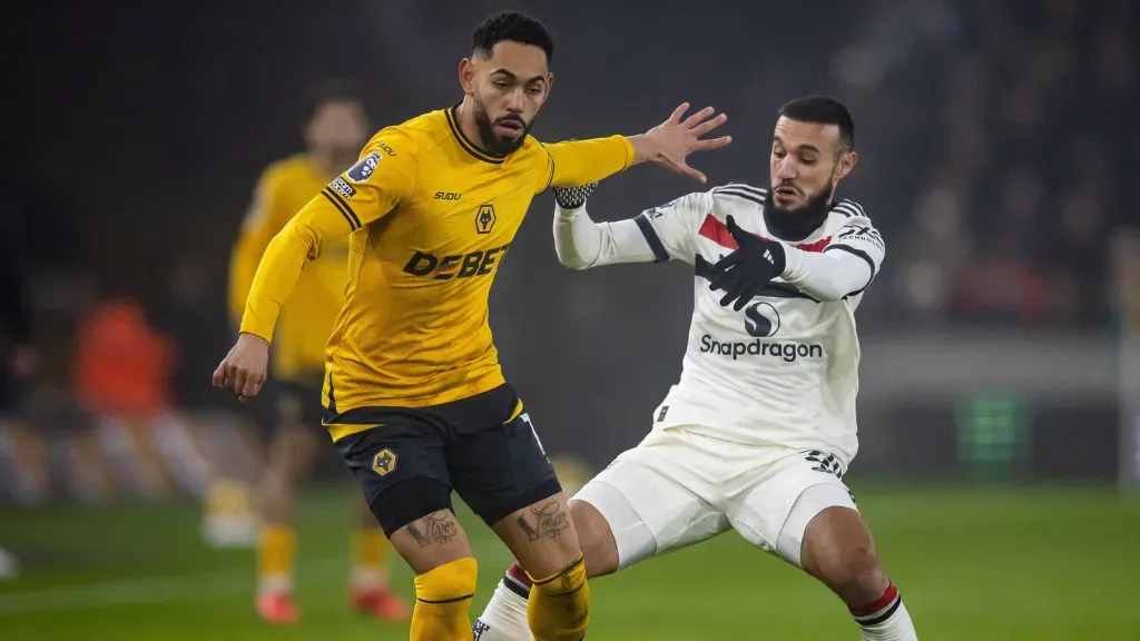 Matheus Cunh durante partida contra o Manchester United (foto: IMAGO / Pro Sports Images)