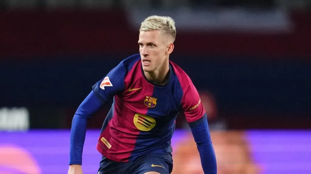 Dani Olmo em ação pelo Barcelona (IMAGO / Pressinphoto)