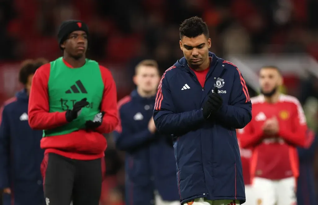 Casemiro está em baixa no Manchester United. (Photo by Carl Recine/Getty Images)