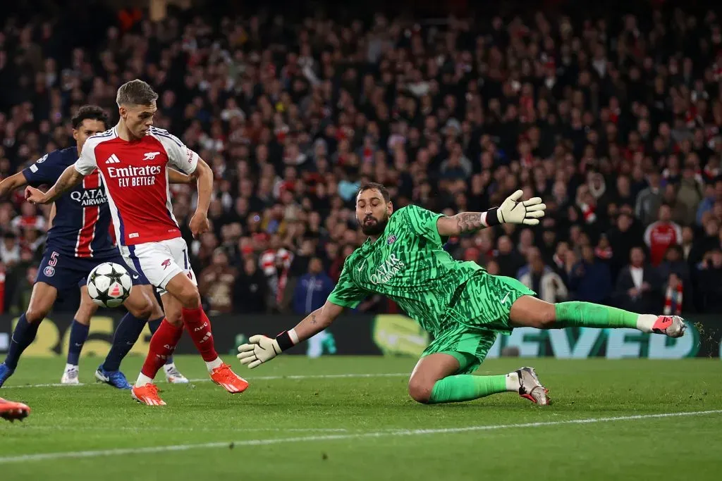 Donnarumma em ação. (Photo by Julian Finney/Getty Images)