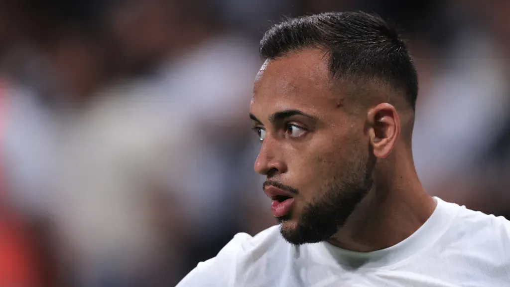Maycon jogador do Corinthians durante partida contra o Guarani (foto: Ettore Chiereguini/AGIF)