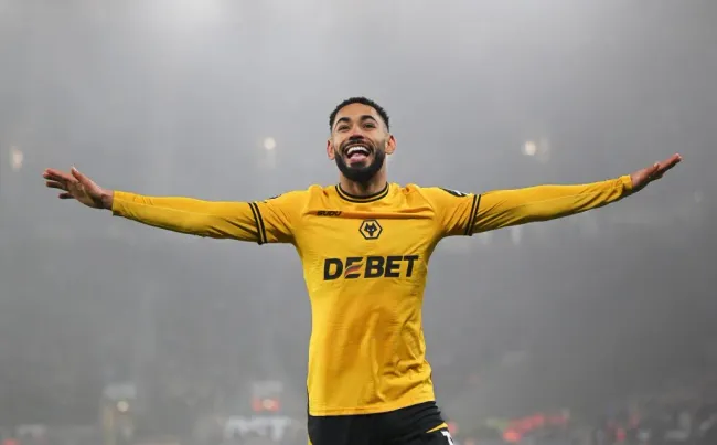 Matheus Cunha, do Wolverhampton, é alvo do Arsenal e outros clubes. (Photo by Shaun Botterill/Getty Images)