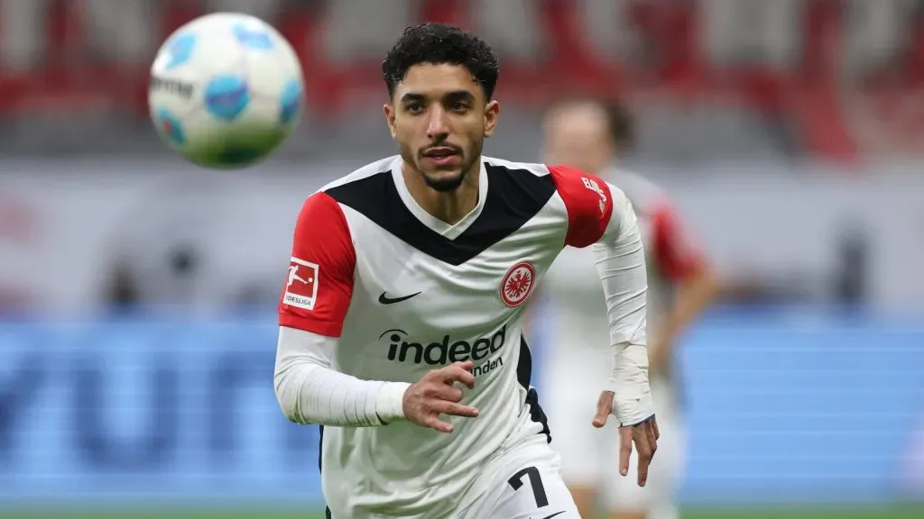 Marmoush em jogo do Frankfurt. Foto: Alex Grimm/Getty Images