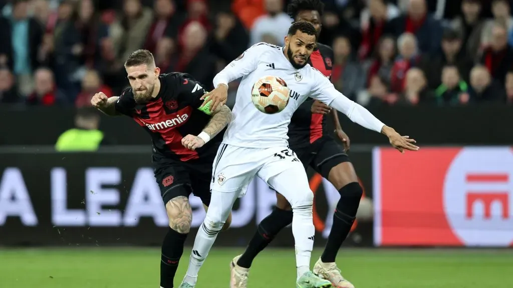 Juninho jogando pelo Qarabag. Foto:Christof Koepsel/Getty Images