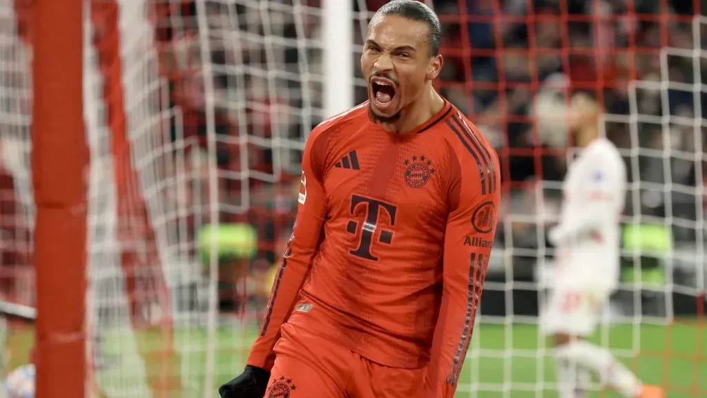 Sané em jogo do Bayern. Foto: Alexander Hassenstein/Getty Images Foto: