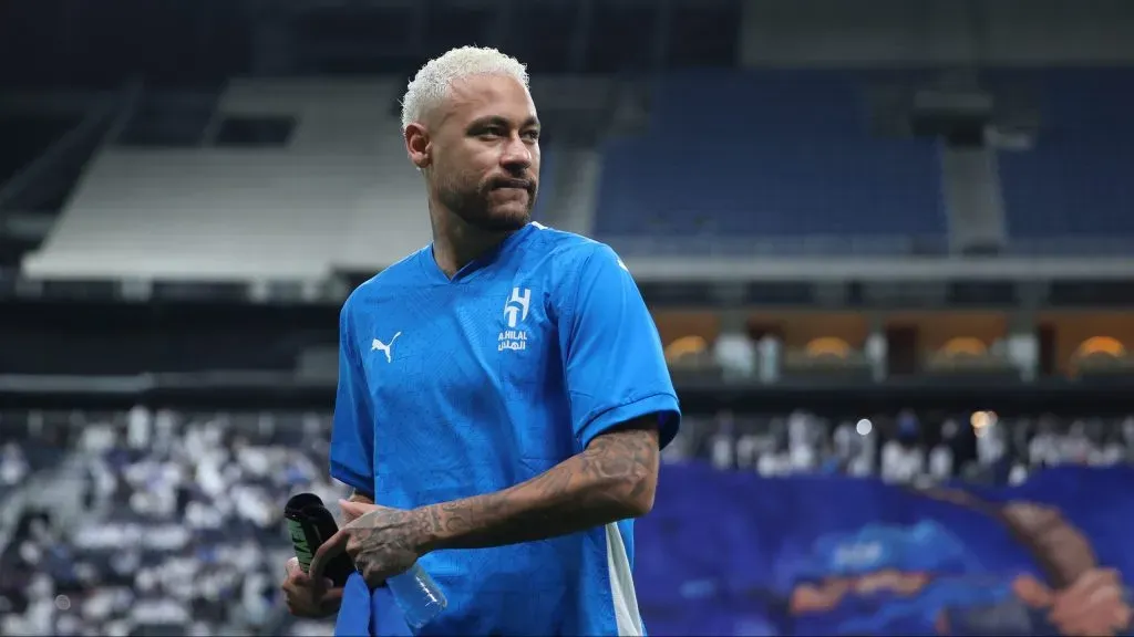 Neymar em jogo do Al-Hilal. Yasser Bakhsh/Getty Images