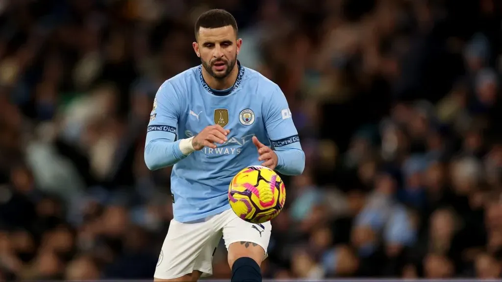 Walker em jogo do Manchester City. Foto: Carl Recine/Getty Images