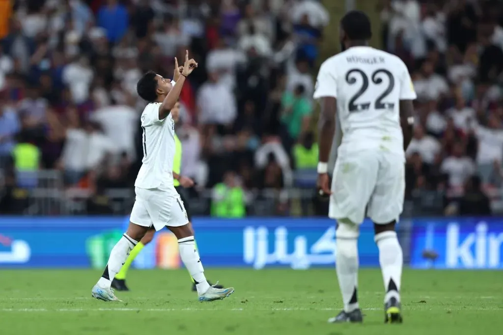 Rodrygo pode perder espaço com Ancelotti. (Photo by Yasser Bakhsh/Getty Images)