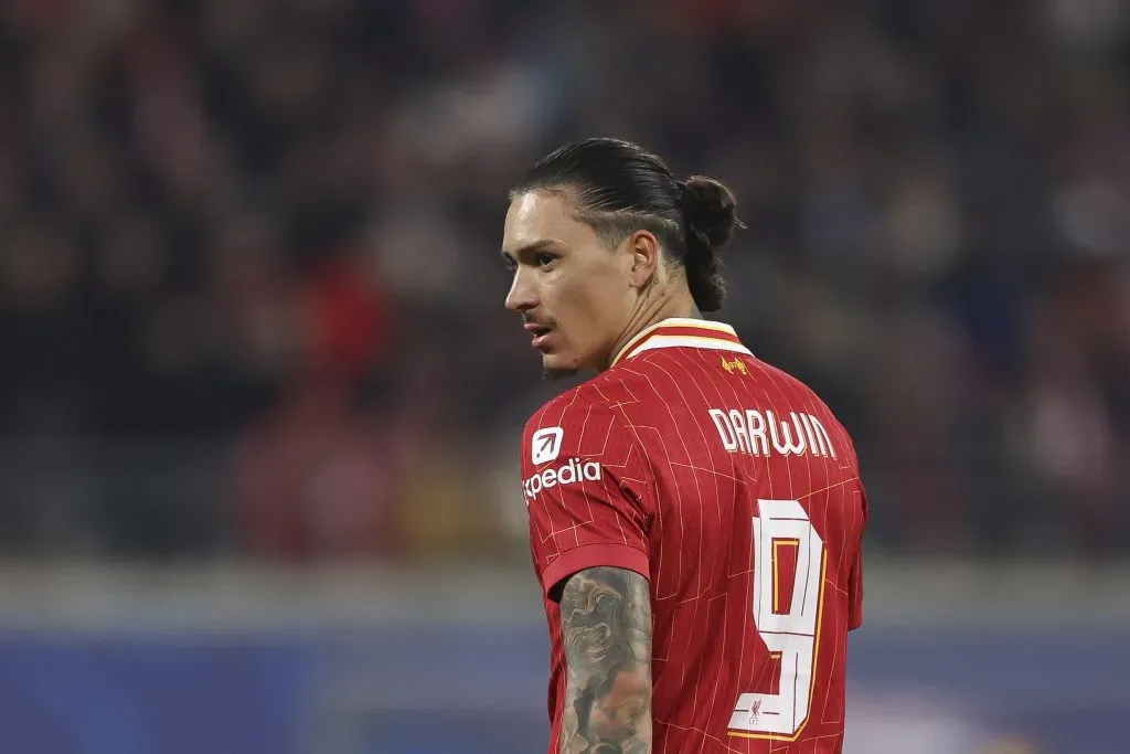Núñez enfrentando o RB Leipzig (Photo by Maja Hitij/Getty Images)