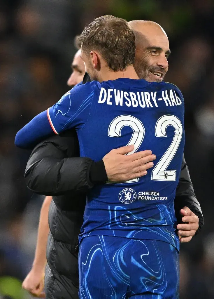Enzo Maresca e Kiernan Dewsbury-Hall pelo Chelsea. Ele e Chilwell podem sair (Photo by Mike Hewitt/Getty Images)