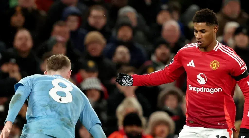 Rashford em campo pelo Manchester United (Clive Brunskill/Getty Images)
