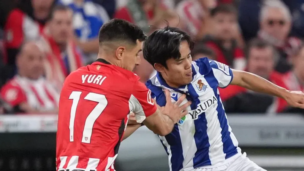 Kubo em campo pela Real Sociedad (Juan Manuel Serrano Arce/Getty Images)