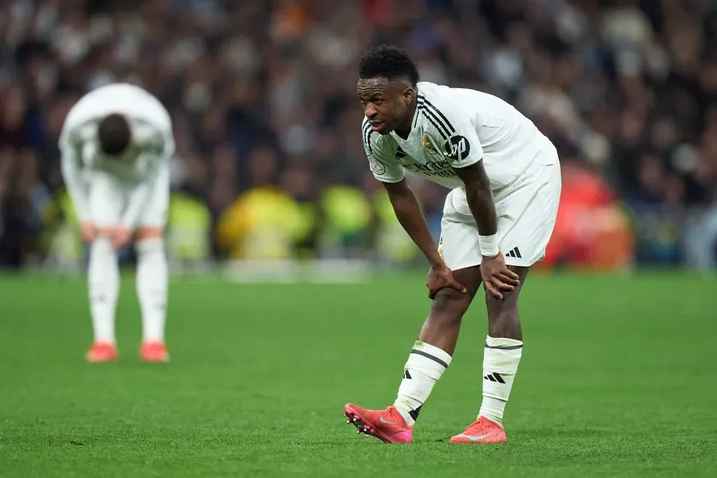 Vinicius Júnior em ação pelo Real Madrid. (Photo by Angel Martinez/Getty Images)