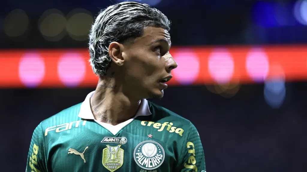 Richard Rios jogador do Palmeiras durante partida contra o Grêmio (foto: Marcello Zambrana/AGIF)