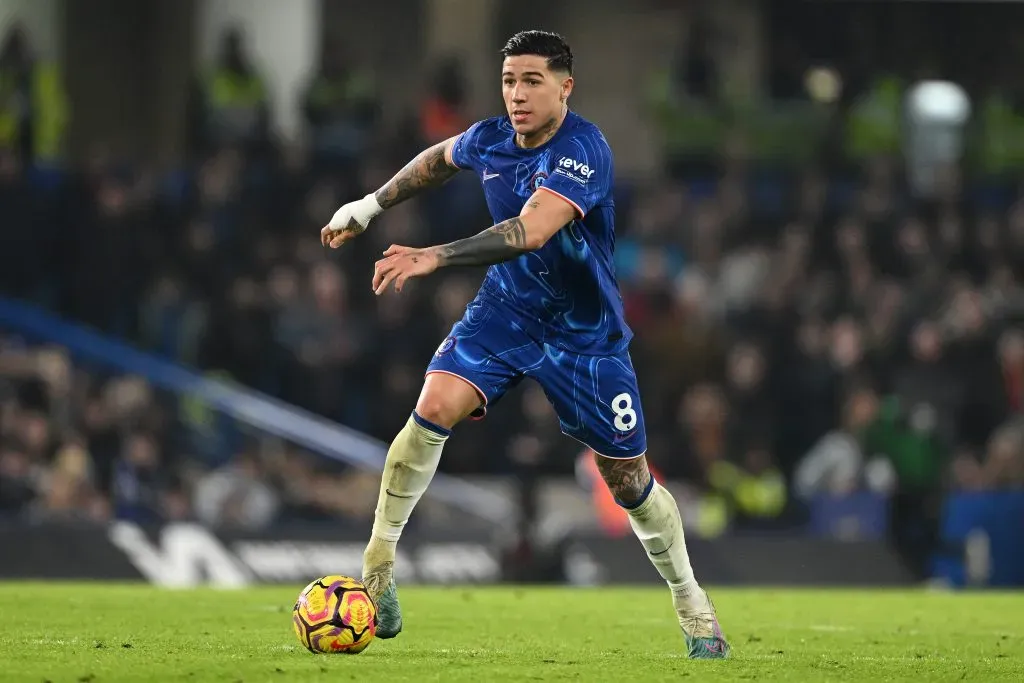 Real Madrid gosta muito de Enzo. (Photo by Mike Hewitt/Getty Images)