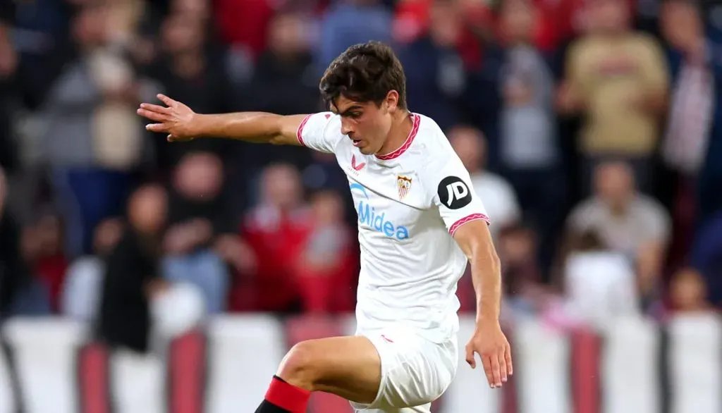 Juanlu Sánchez em campo pelo Sevilla (Fran Santiago/Getty Images)