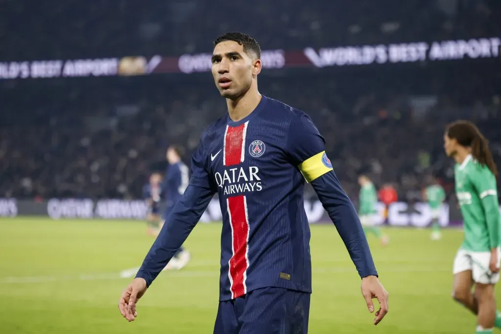 Mbappé quer jogar ao lado de Hakimi. (Photo by Catherine Steenkeste/Getty Images for Qatar Airways)