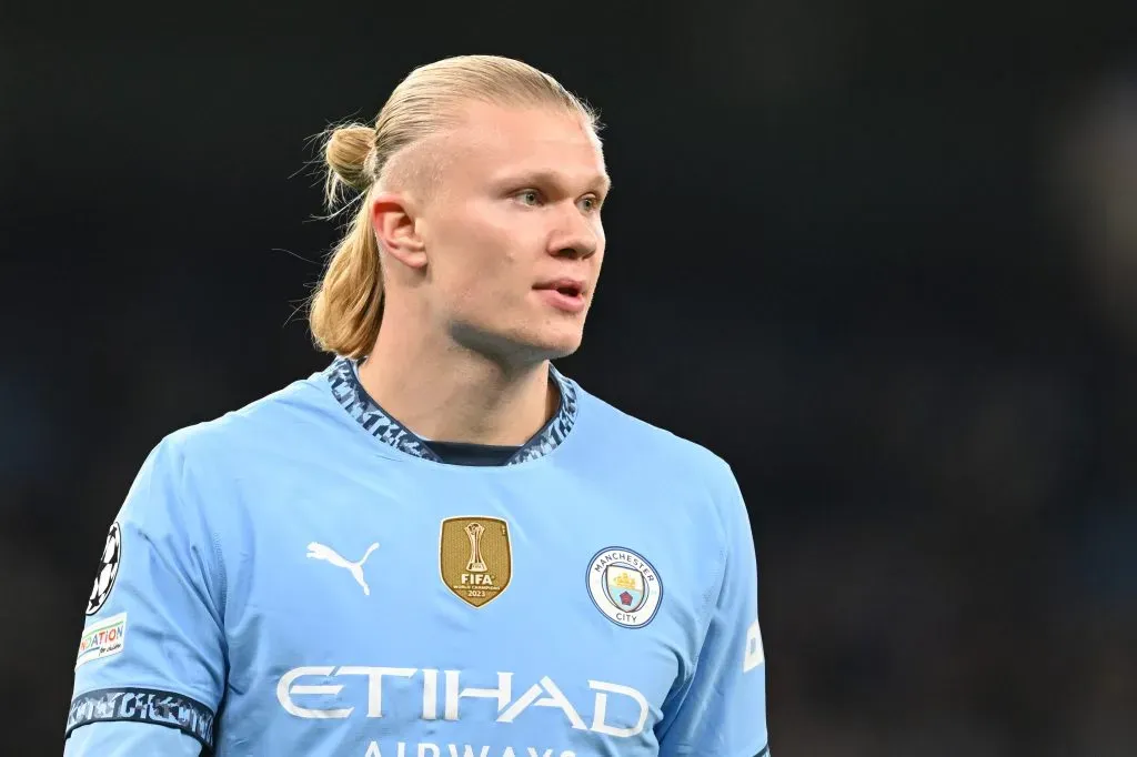 Haaland em campo pelo City (Photo by Michael Regan/Getty Images)