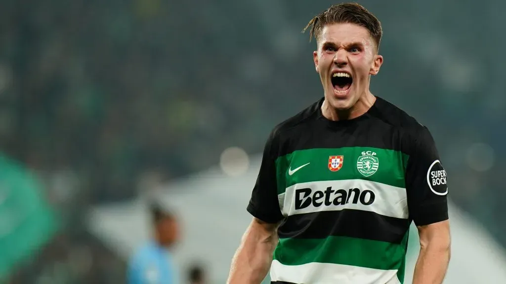 Gyökeres comemorando gol. Foto: Gualter Fatia/Getty Images