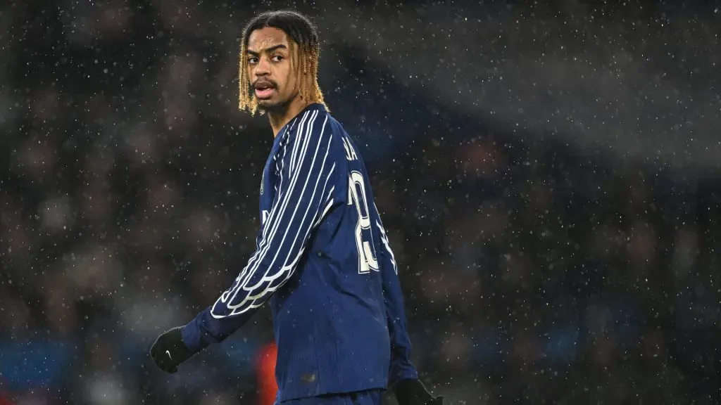 Barcola em jogo do PSG. Foto: Mike Hewitt/Getty Images
