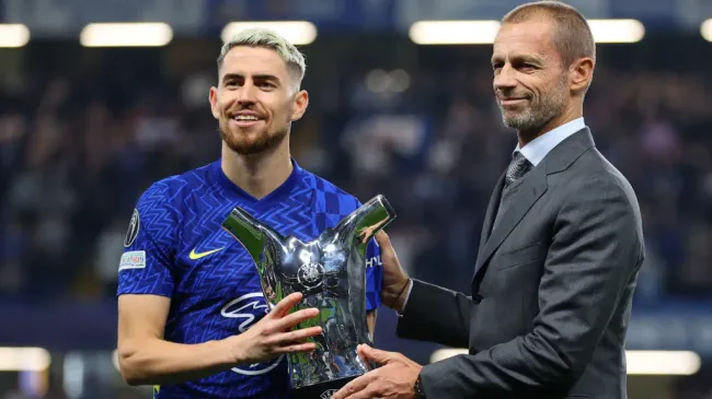 Jorginho foi eleito Melhor Jogador da Europa no ano de 2021 (Photo by Catherine Ivill/Getty Images)