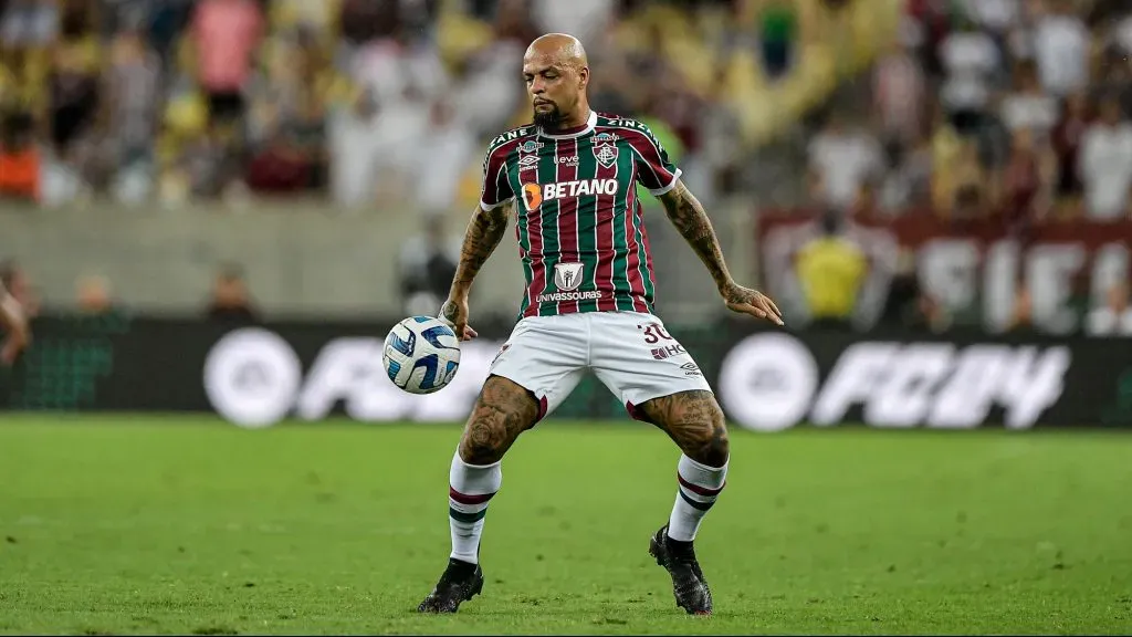 Felipe Melo em jogo do Fluminense. Foto: Thiago Ribeiro/AGIF