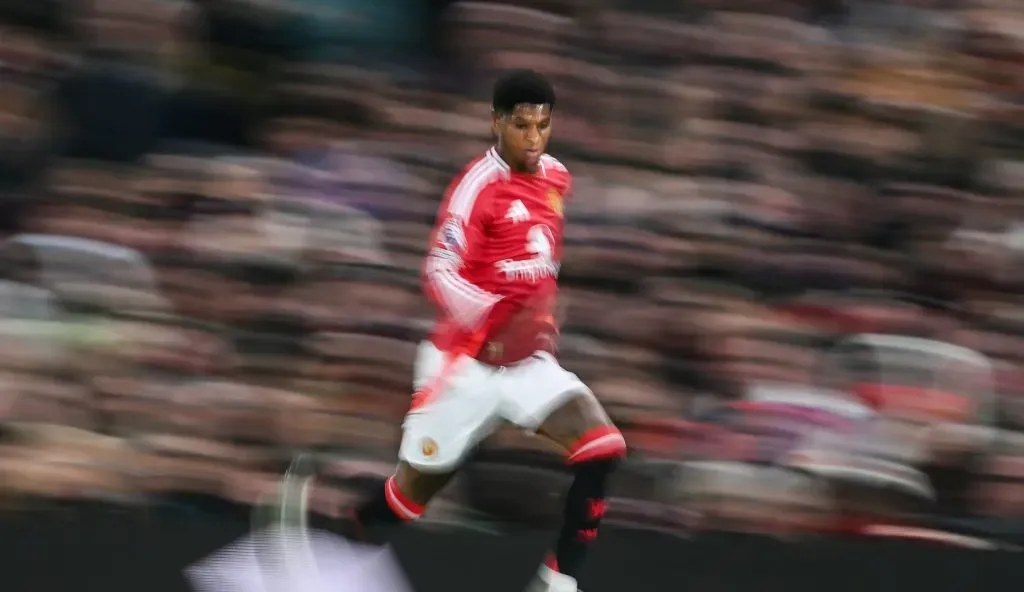 Rashford em campo pelo Man United (Michael Regan/Getty Images)