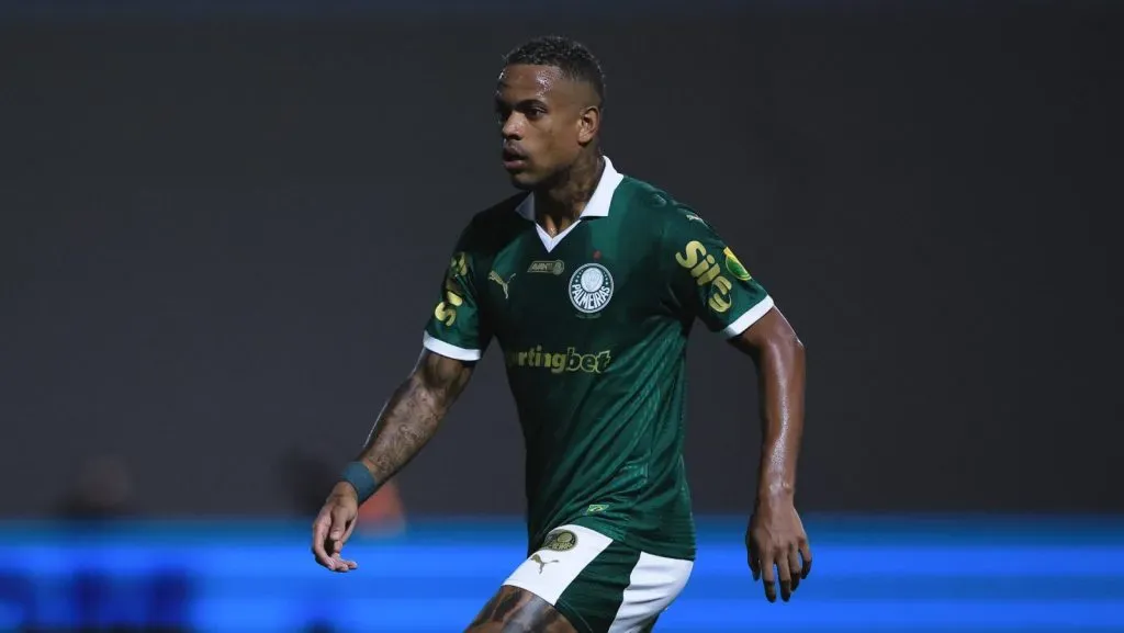 Caio Paulista jogador do Palmeiras durante partida contra o Novorizontino no estádio Arena Barueri pelo campeonato Paulista 2025. Foto Ettore ChiereguiniAGIF