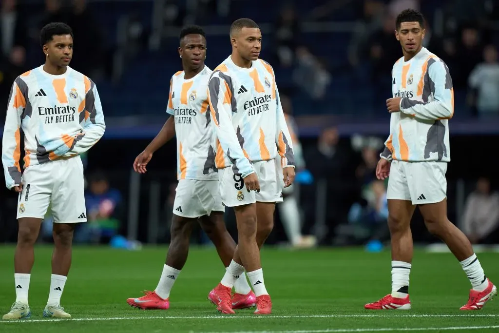 Vinicius Jr e Mbappé. (Photo by Angel Martinez/Getty Images)