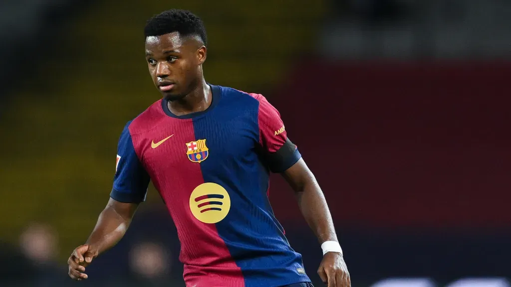 Ansu Fati em jogo do Barcelona (Photo by David Ramos/Getty Images)