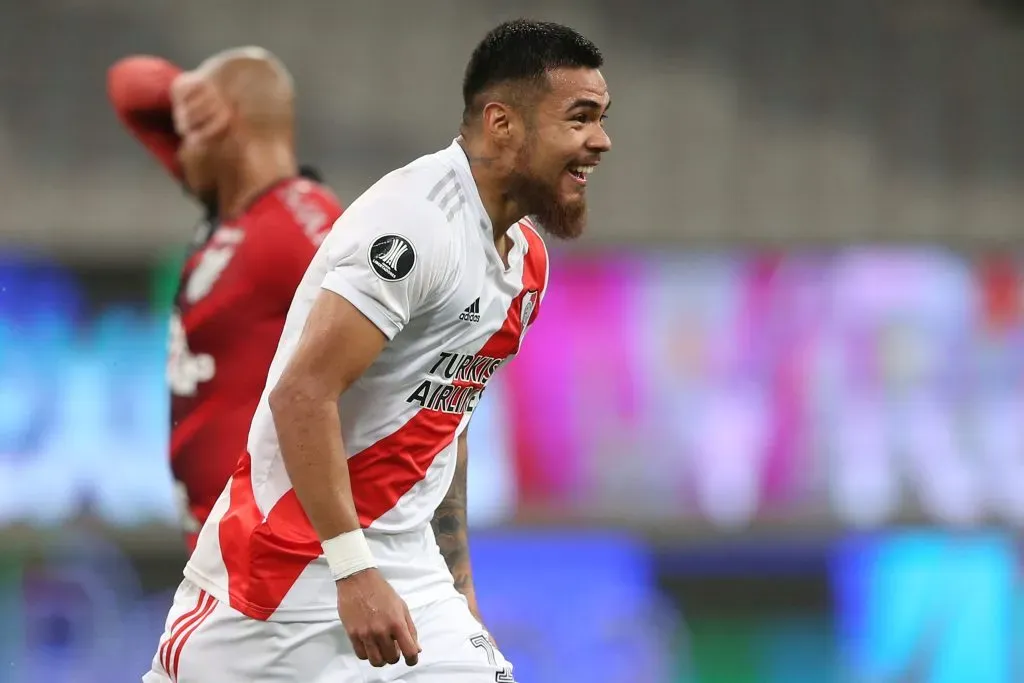 Paulo Díaz atuando pelo River Plate (Photo by Rodolfo Buhrer -Pool/Getty Images)