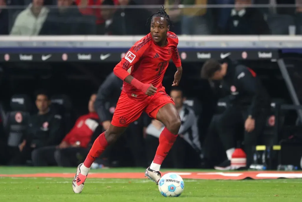 Mathys Tel está em baixa no Bayern de Munique. Foto: Alex Grimm/Getty Images