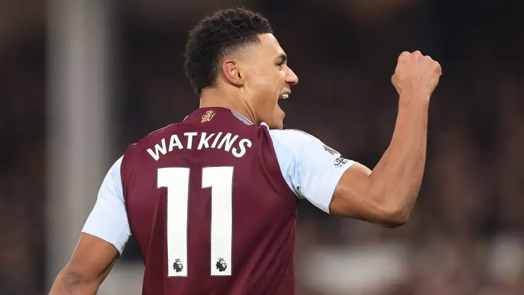 Watkins em jogo do Aston Villa. Foto: Carl Recine/Getty Images