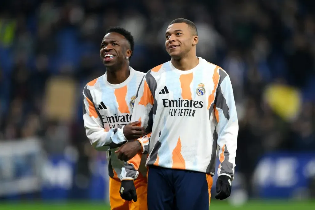 Mbappé e Vinicius Jr. (Photo by David Ramos/Getty Images)