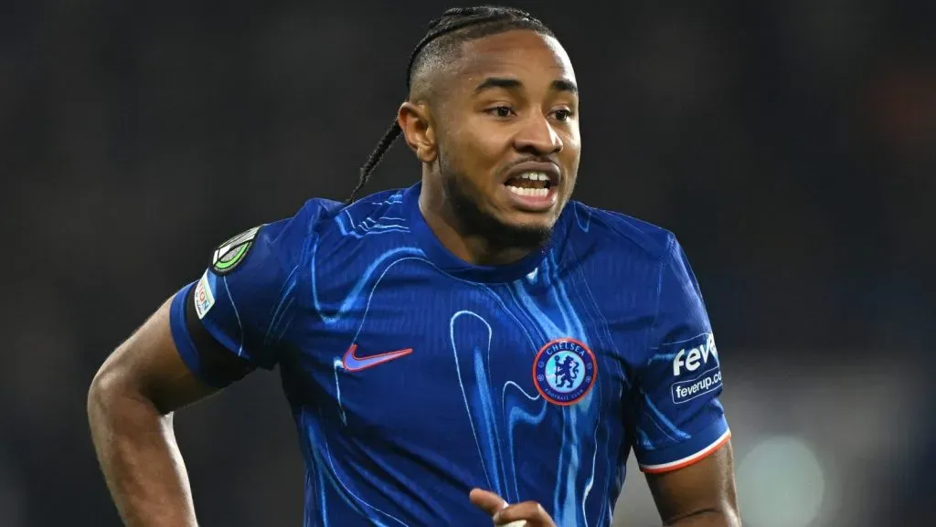 Nkunku em ação pelo Chelsea (Photo by Mike Hewitt/Getty Images)
