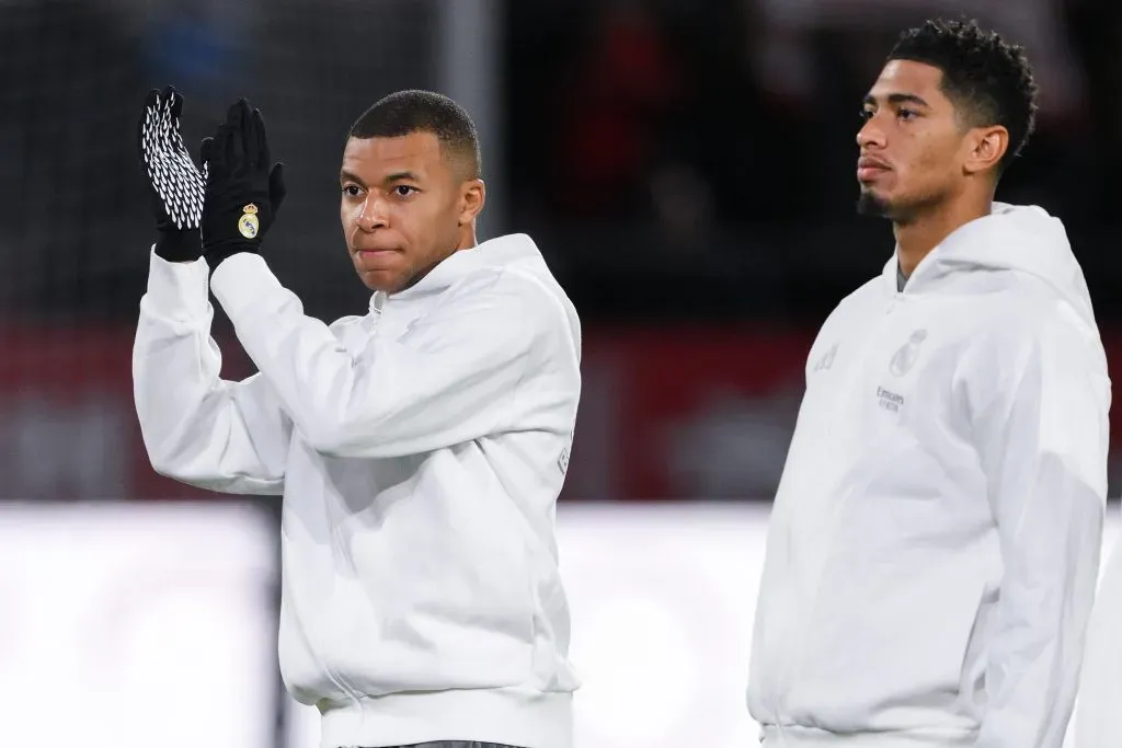 Mbappé e Bellingham serão desfalques no Real Madrid contra o Leganés, pela Copa do Rei (Photo by David Ramos/Getty Images)