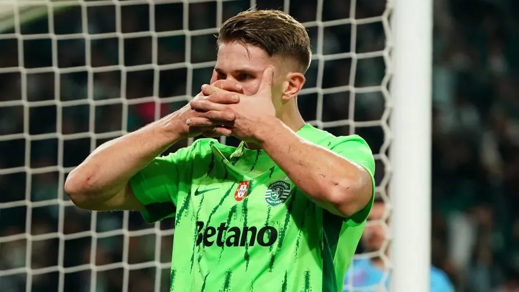 Gyökeres comemorando gol. Foto: Gualter Fatia/Getty Images