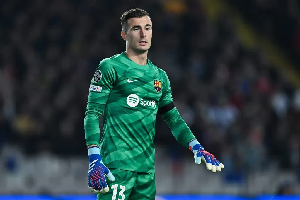 Iñaki Peña pelo Barcelona. (Photo by David Ramos/Getty Images)