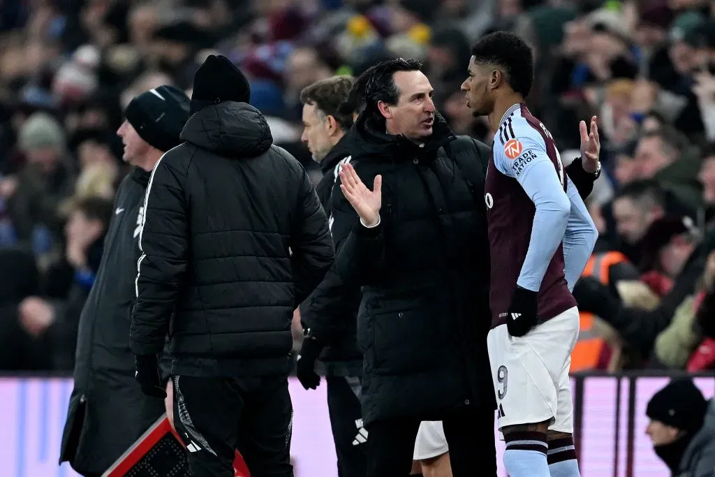 Atacante Marcus Rashford foi emprestado pelo Manchester United ao Aston Villa (Photo by Shaun Botterill/Getty Images)