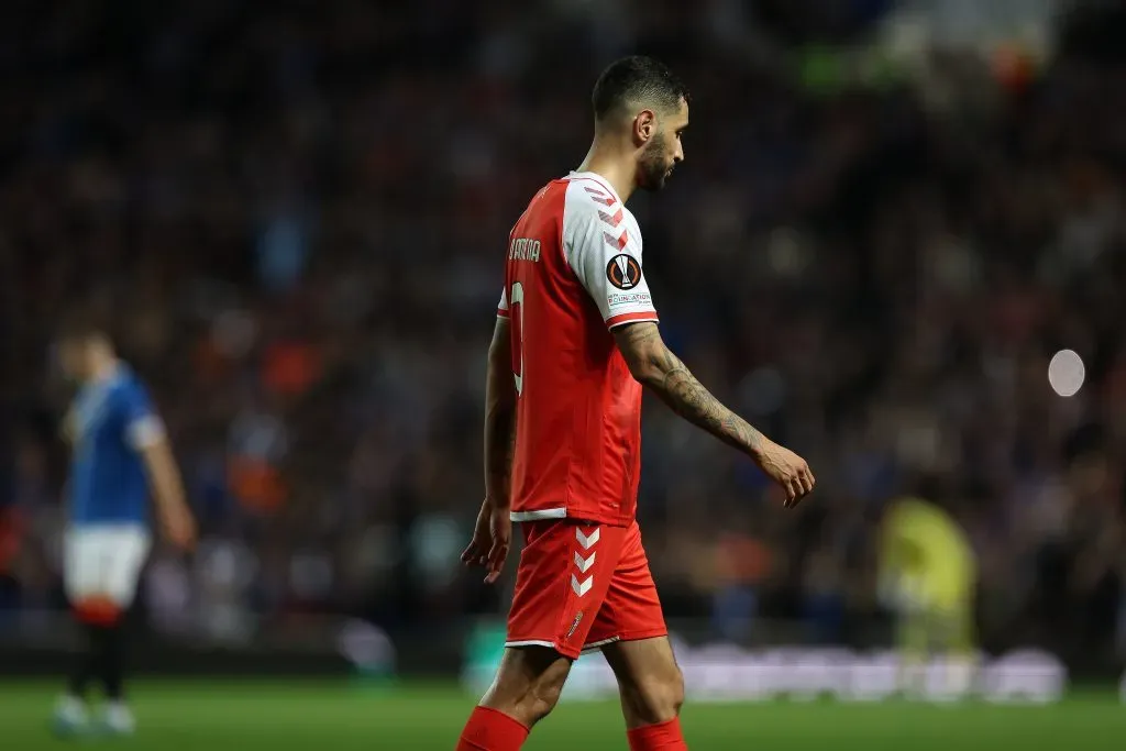 Vitor Tormena quando ainda atuava pelo Braga, de Portugal. Ele novamente se tornou alvo de Abel Ferreira, mas agora no Palmeiras. (Photo by Ian MacNicol/Getty Images)