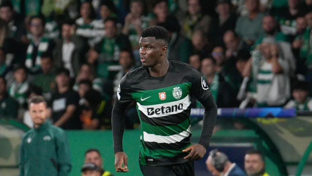 Ousmane Diomande em ação pelo Sporting (IMAGO / SOPA Images)