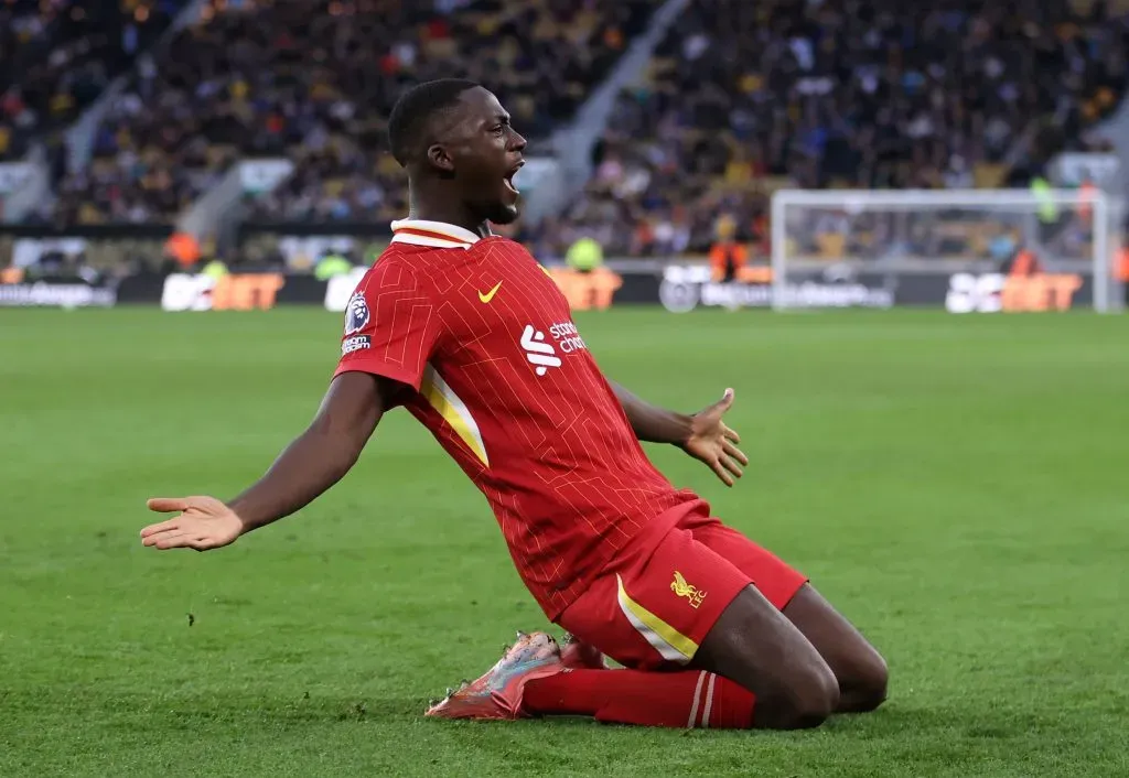 Ibrahima Konaté em campo pelo Liverpool (Michael Steele/Getty Images)