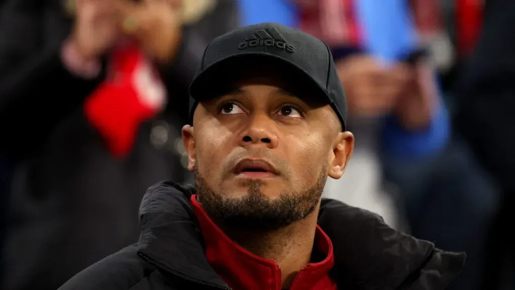 Técnico Kompany em jogo do Bayern de Munique. Foto: Adam Pretty/Getty Images
