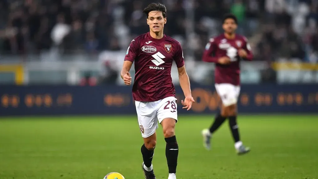 Samuele Ricci em jogo do Torino. Foto: Valerio Pennicino/Getty Images